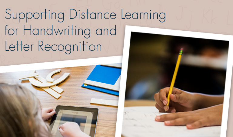 Supporting Distance Learning for Handwriting and Letter Recognition