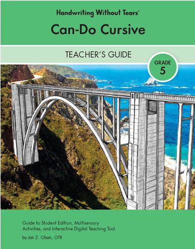 Can Do Cursive Teacher Guide cover